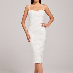 Nadine Merabi Nina White Dress